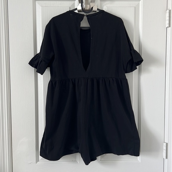 ASOS • Smock Romper with Frill Sleeve - Picture 8 of 10